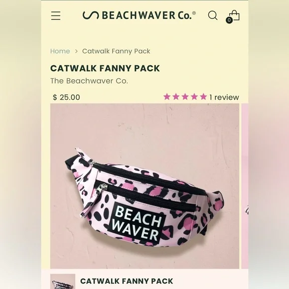 Beachwaver Pink Catwalk Fanny pack - Picture 4 of 4